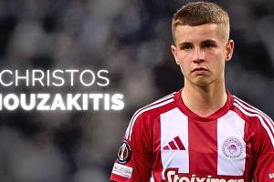 斯基拉：多队有意18岁中场穆扎基蒂斯，奥林匹亚科斯要价3000万欧