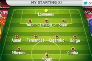 曼晚预测曼联首发：卡塞米罗搭B费，多尔古、芒特、姆伯莫出战