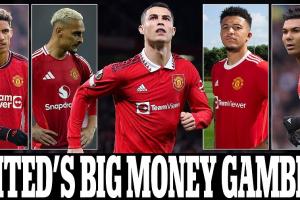 邮报评曼联近5年引援TOP30：C罗第4姆伯莫第1，桑乔、安东尼垫底