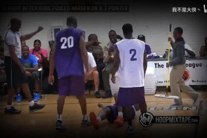 关系真的很好啊！德鲁联赛经典战：科比和哈登开玩笑！